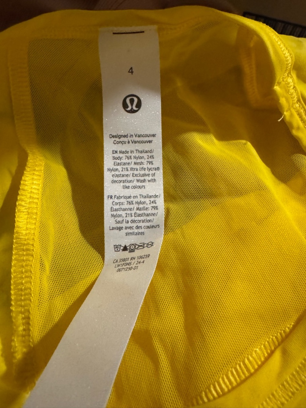 NWT LULULEMON - Utility Yellow Sculpt Cropped Tank - $58 - 4 - Picture 4 of 4